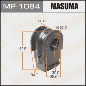 Втулка стабилизатора переднего (Кратно 2) Nissan Qashqai (15-), X-Trail (07-) (MP-1084) Nissan X-Trail, Qashqai MASUMA mp1084