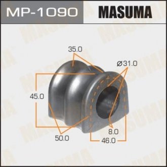 Купить Втулка стабилизатора переднего (Кратно 2) Nissan Navara (05-), Pathfinder (05-14) (MP-1090) Nissan Navara, Pathfinder MASUMA mp1090 (фото1) подбор по VIN коду, цена 133 грн.