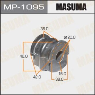 Втулка стабілізатора задн. TEANA, MURANO 08- [уп.2] MASUMA mp-1095
