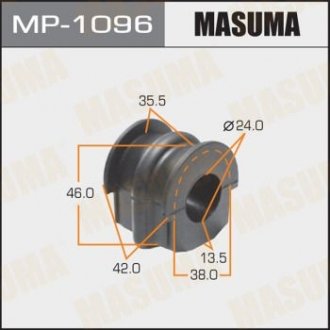 Купить Втулка стабилизатора заднего (Кратно 2) Nissan Murano (10-15) (MP-1096) Nissan Murano MASUMA mp1096 (фото1) подбор по VIN коду, цена 122 грн.