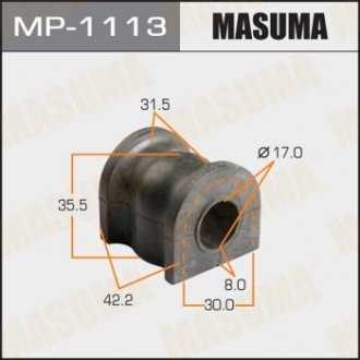 Купить Втулка стабилизатора заднего (Кратно 2) Mazda CX-9 (07-15) (MP-1113) Mazda CX-9 MASUMA mp1113 (фото1) подбор по VIN коду, цена 98 грн.