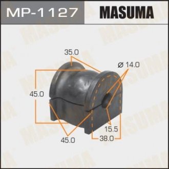 Купити Втулка стабілізатора заднього Honda Accord (08-13) (Кратно 2 шт) Honda Accord MASUMA mp1127 (фото1) підбір по VIN коду, ціна 150 грн.