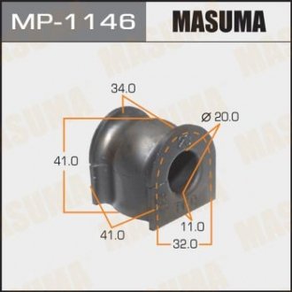 Втулка стабилизатора переднего (Кратно 2) Honda CR-V (06-13), Jazz (09-11) (MP-1146) Honda CR-V MASUMA mp1146