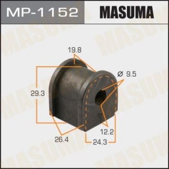 Купити Втулка стабілізатора заднього Honda Civic (06-08) (Кратно 2 шт) MASUMA mp1152 (фото1) підбір по VIN коду, ціна 61 грн.