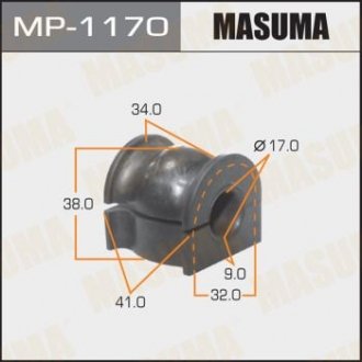 Купить Втулка стабилизатора переднего (Кратно 2) Honda Jazz(02-) (MP-1170) Honda Jazz MASUMA mp1170 (фото1) подбор по VIN коду, цена 93 грн.