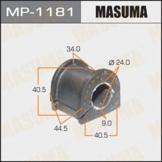 Купить Втулка стабилизатора переднего (Кратно 2) Mitsubishi Grandis (03-10) (MP-1181) Mitsubishi Grandis MASUMA mp1181 (фото1) подбор по VIN коду, цена 135 грн.