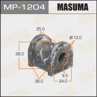 Купить Втулка стабилизатора заднего (Кратно 2) Honda CR-V (-01) (MP-1204) Honda CR-V MASUMA mp1204 (фото1) подбор по VIN коду, цена 116 грн.