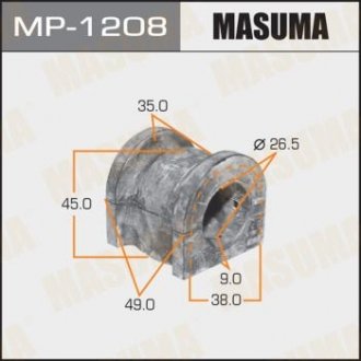 Купить Втулка стабилизатора переднего (Кратно 2) Honda Accord (-08) (MP-1208) Honda Accord MASUMA mp1208 (фото1) подбор по VIN коду, цена 173 грн.