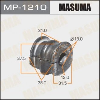 Купить Втулка стабилизатора переднего (Кратно 2) Nissan Micra (10-13) (MP-1210) Nissan Micra, Note MASUMA mp1210 (фото1) подбор по VIN коду, цена 150 грн.
