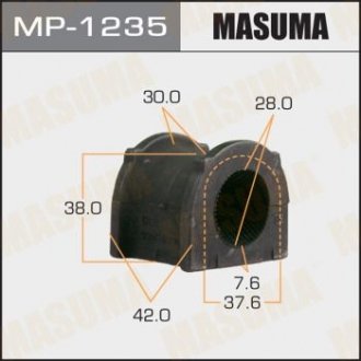 Втулка стабилизатора переднего (Кратно 2) Toyota Land Cruiser (-07) (MP-1235) Toyota Land Cruiser MASUMA mp1235