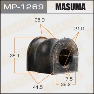 Втулка стабилизатора переднего (Кратно 2) Honda City (04-) (MP-1269) Honda Jazz MASUMA mp1269