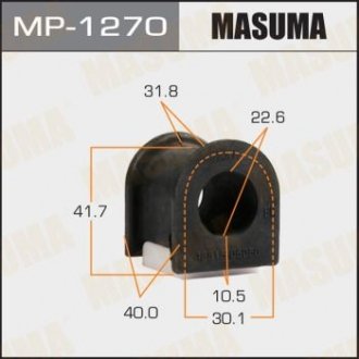 Втулка стабилизатора переднего (Кратно 2) Toyota Avensis (-00) (MP-1270) MASUMA mp1270