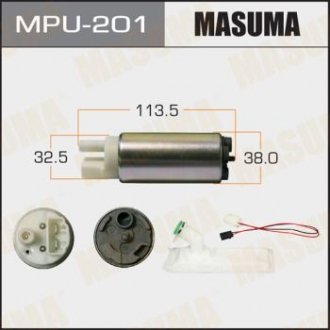 Бензонасос электрический (+сеточка) Nissan/ Subaru (MPU-201) Nissan Teana MASUMA mpu201