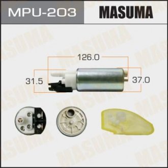 Бензонасос электрический (+сеточка) Nissan (MPU-203) Nissan Qashqai MASUMA mpu203