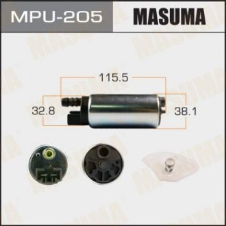 Бензонасос электрический (+сеточка) Nissan (MPU-205) MASUMA mpu205
