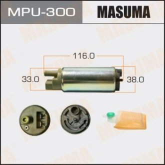 Бензонасос электрический (+сеточка) Mitsubishi (MPU-300) Mitsubishi Pajero MASUMA mpu300