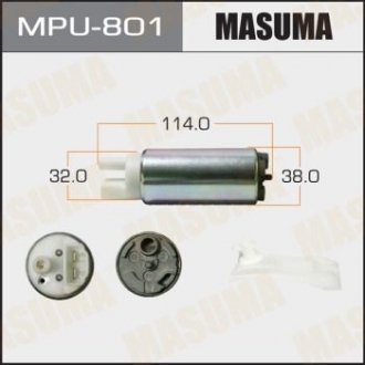 Бензонасос электрический (+сеточка) Mazda/ Mitsubishi/ Subaru (MPU-801) Mazda 323 MASUMA mpu801