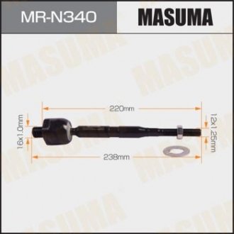 Купить Тяга рулевая (MR-N340) Nissan Juke MASUMA mrn340 (фото1) подбор по VIN коду, цена 540 грн.