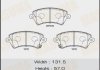 Купити Колодки гальмівні передні TOYOTA YARIS, TOYOTA COROLLA (06-14) Toyota Corolla MASUMA ms1923 (фото1) підбір по VIN коду, ціна 1165 грн.
