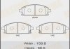 Купити Колодка гальмівна передня Nissan X-Trail (00-07) Nissan Pathfinder, X-Trail MASUMA ms2389 (фото1) підбір по VIN коду, ціна 783 грн.