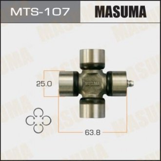 Купить Крестовина карданного вала (25x63.8) Suzuki Jimny (00-) (MTS-107) MASUMA mts107 (фото1) подбор по VIN коду, цена 412 грн.