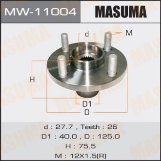 Купить Ступица колеса (MW-11004) Toyota Corolla, Prius MASUMA mw11004 (фото1) подбор по VIN коду, цена 937 грн.