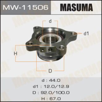 Маточина колеса задн. LAND CRUISER PRADO GDJ150L LH MASUMA mw11506