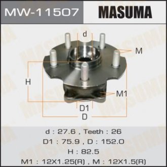 Ступица колеса заднего в сборе с подшипником Lexus NX200 (14-)/ Toyota RAV4 (05-) 4WD (MW-11507) Toyota Rav-4 MASUMA mw11507