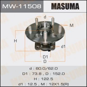 Купить Ступица колеса задн TOYOTA COROLLA/ NRE150L (MW-11508) Toyota Corolla, Auris MASUMA mw11508 (фото1) подбор по VIN коду, цена 3800 грн.