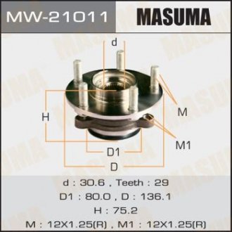 Маточина колеса MASUMA mw21011