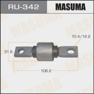 Сайлентблок заднього верхнього поперечного важеля Honda Civic, CR-V (-02) Honda Civic, CR-V MASUMA ru342