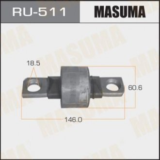 Купить Сайлентблок заднего продольного рычага Mazda 6 (02-07) (RU-511) MASUMA ru511 (фото1) подбор по VIN коду, цена 523 грн.