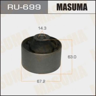 Сайлентблок переднего нижнего рычага передний Honda Civic (12-) (RU-699) MASUMA ru699