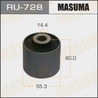 Сайлентблок LAND CRUISER, LX470 / UZJ100L, UZJ100W задн нижн MASUMA ru728