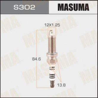 Купить Свеча зажигания Nissan Micra, Note, Tiida MASUMA s302P (фото1) подбор по VIN коду, цена 279 грн.