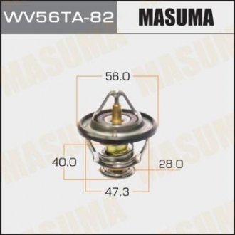 Термостат WV56TA-82 SUBARU OUTBACK Mitsubishi ASX, Outlander, Lancer MASUMA wv56ta82