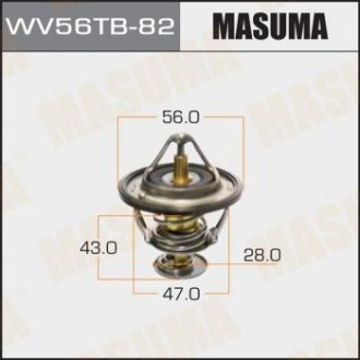 Термостат WV56TB-82 Toyota Avensis MASUMA wv56tb82
