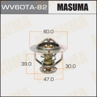 Термостат WV60TA-82 TOYOTA HILUX IV Toyota Land Cruiser, 4-Runner, Hilux MASUMA wv60ta82