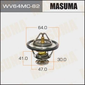 Термостат WV64MC-82 HYUNDAI TUCSON Mitsubishi Pajero, L200 MASUMA wv64mc82