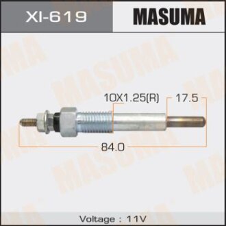 Свеча накаливания PI- 59 4JG2(110100) MASUMA xi619