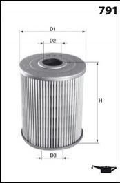 Фильтр масла (аналог 92121E/E39H D119) MECAFILTER ehy8201