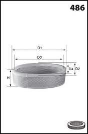 Фільтр повітря (аналогWA6546/LX135) MECAFILTER el1958