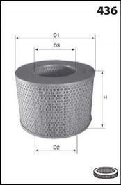Фільтр повітряний (аналогWA6482/LX606) MECAFILTER el3729