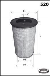 Фільтр повітряний (аналогWA6135/LX608) MECAFILTER el3763