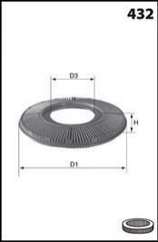 Фильтр воздуха (аналогWA6043/LX556) Mazda 323 MECAFILTER el3773
