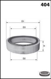 Фільтр повітряний (аналогWA6697/LX2844) MECAFILTER el3822