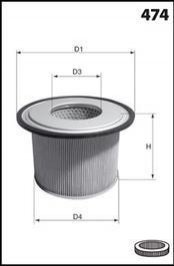 Фильтр воздушный (аналогWA6083/) MECAFILTER el3906