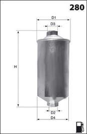 Фильтр топлива (аналогWF8030/KL10) MECAFILTER ele3571