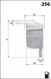 Фильтр топлива (аналогWF8131/KL122) MECAFILTER ele3581