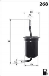Фільтр палива (аналогWF8084/KL117) Mazda 626 MECAFILTER ele3587